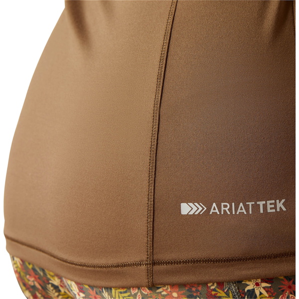 Ariat Womens Lowell 2.0 1/4 Zip Baselayer 10046606 - Canteen